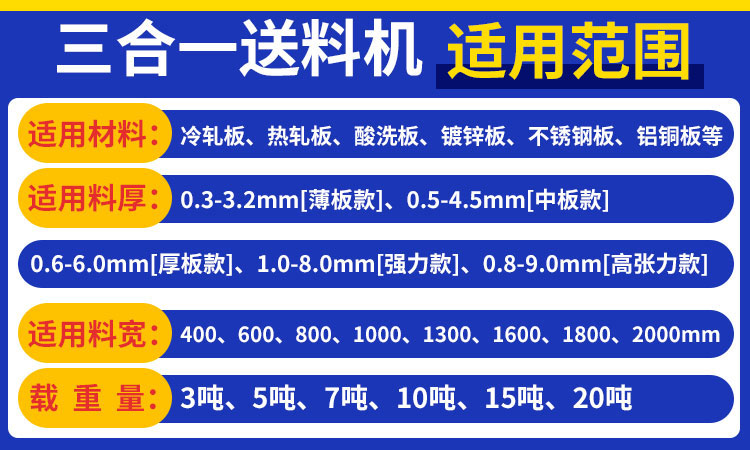 三合一整平送料機參數(shù) 三合一整平送料機參數(shù)